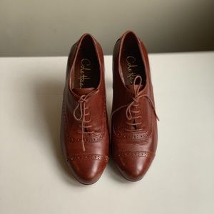 Cole Haan Air Naomi Oxford Pumps - Brown, Size 6